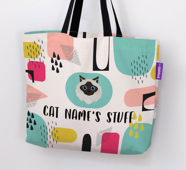 Abstract {dogsName}'s Stuff - Personalised {breedFullName} Canvas Bag